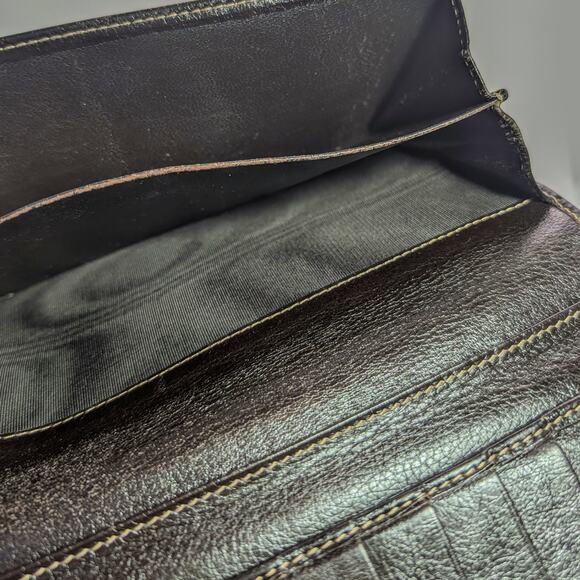 Auth Gucci Guccissima Long Wallet in Dark Brown & Gold w/ Charm, with Box & COA - Picture 9 of 10